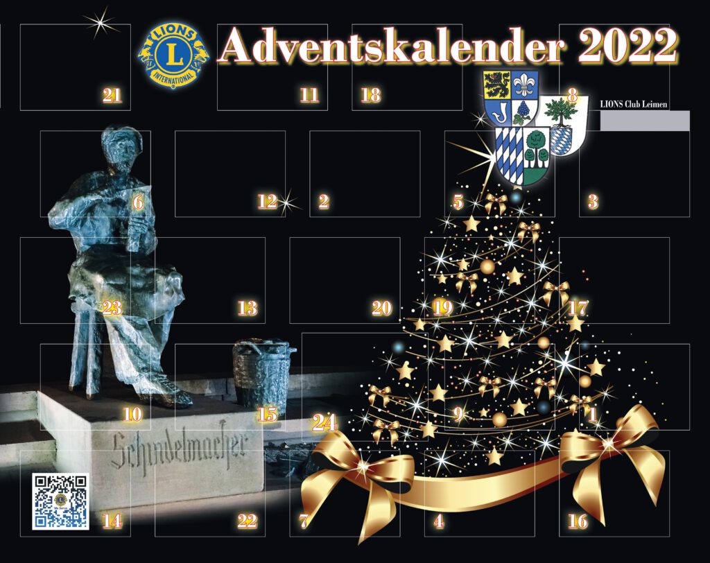 Der Adventskalender 2022 des Lions Club Leimen hat als Motiv den Schindelmacher aus Sandhausen
